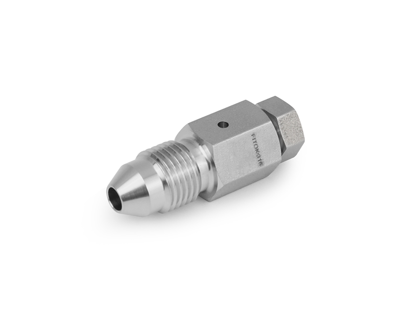 316 SS, FITOK AMH Series Adapter Fitting, Female to Male, 3/4" Female 20M Series Medium Pressure × 1" Male 20M Series Medium Pressure, Coned and Threaded Connection