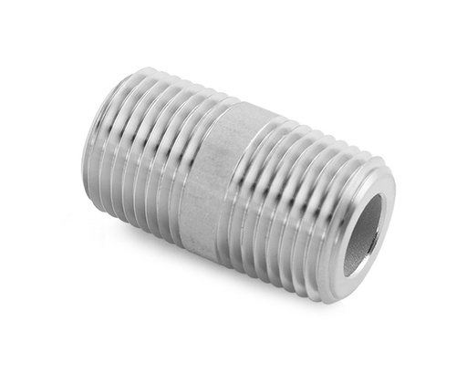 [B-PCN-NS2] Close Nipple, Brass, 1/8in. x 1/8in. (M)NPT, Barrel Type