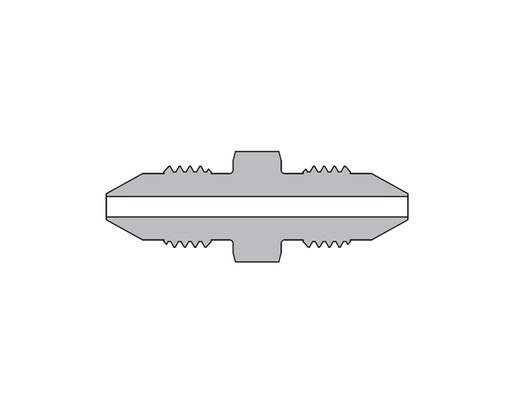 [SS-MMA-MM4] 316 SS, FITOK AMH Series Adapter Fitting, Male to Male, 1/4" × 1/4" Male 20M Series Medium Pressure Coned and Threaded Connection